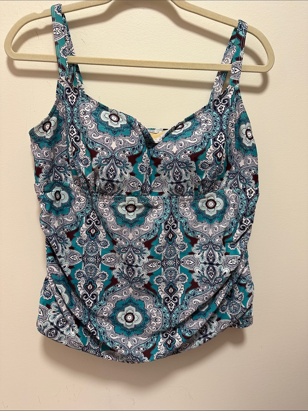 Women’s Teal Paisley bathing suit